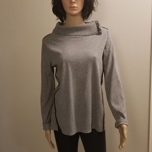 Rafaella Turtleneck Sweater w/Zip Collar